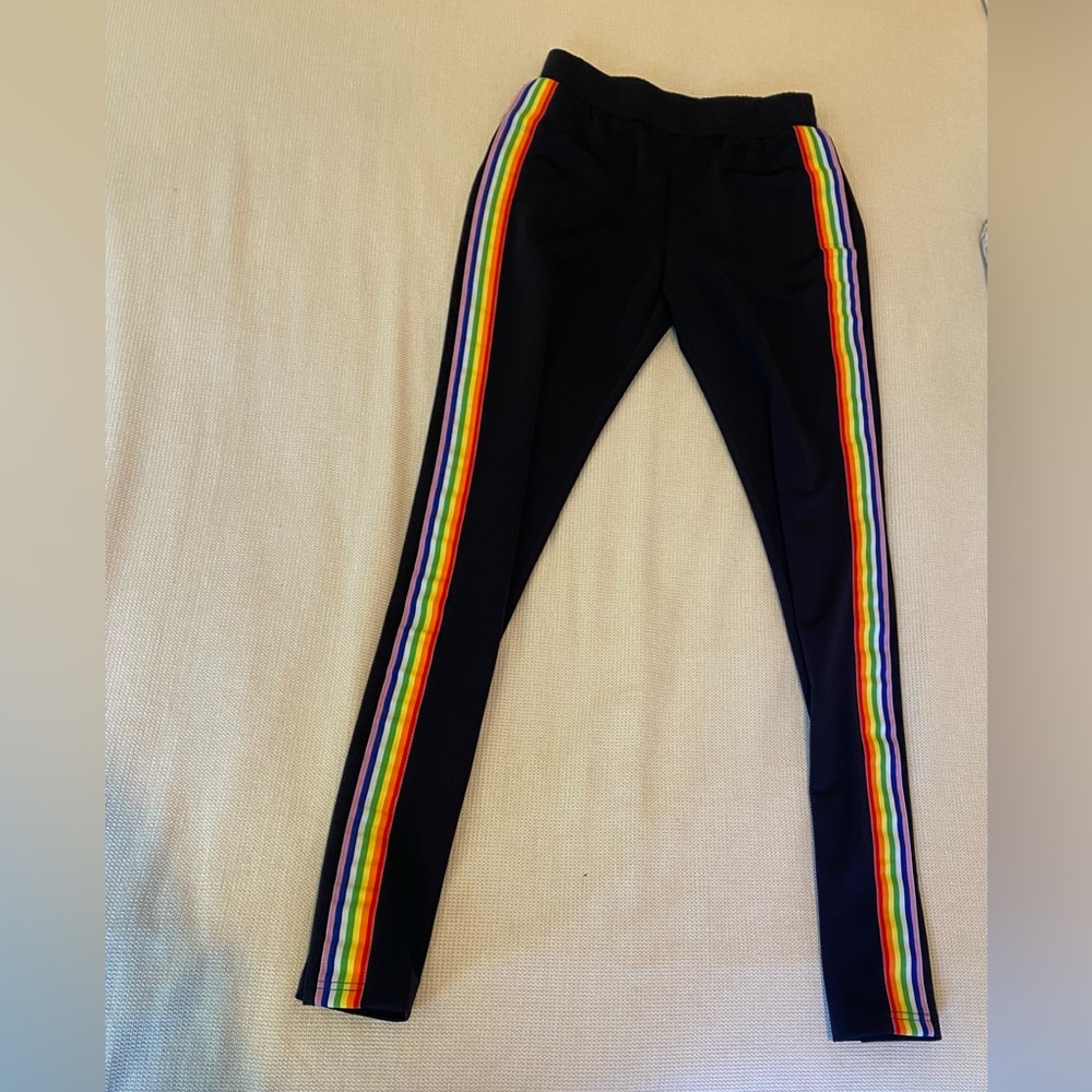 Sunset + Spring Rainbow Striped Pants - image 1